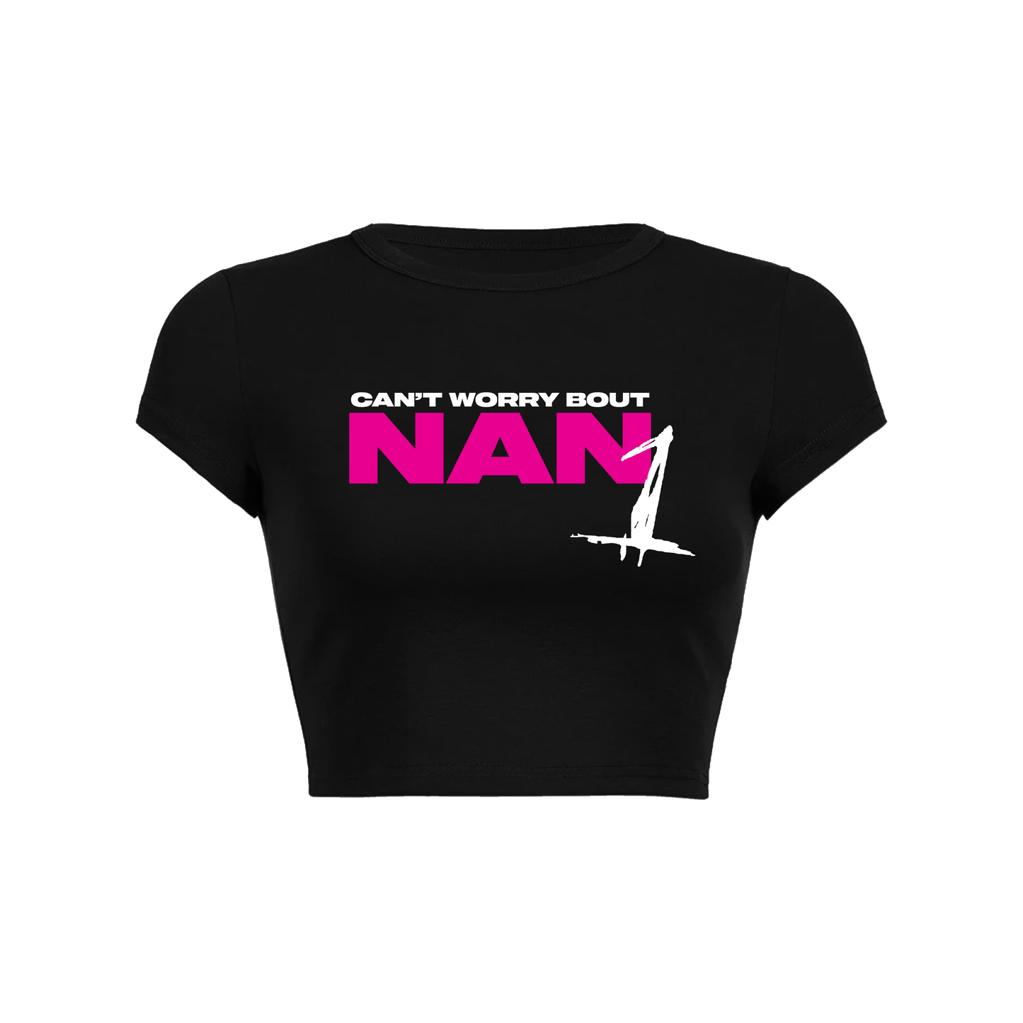NAN1 BABY TEE - BLACK