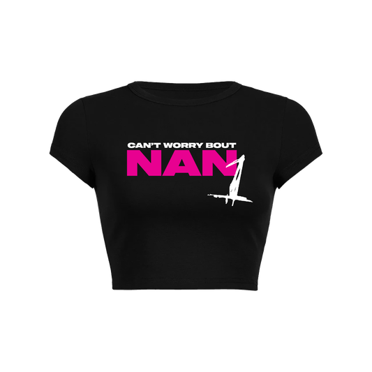 NAN1 BABY TEE - BLACK