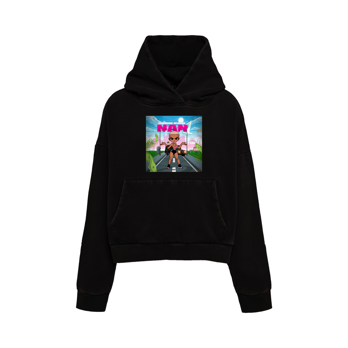 NAN1 HOODIE - BLACK